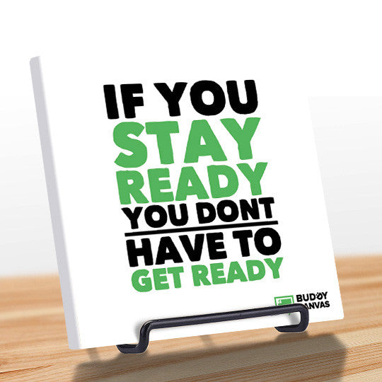 Stay Ready Quote - BuddyCanvas  Natural - 2