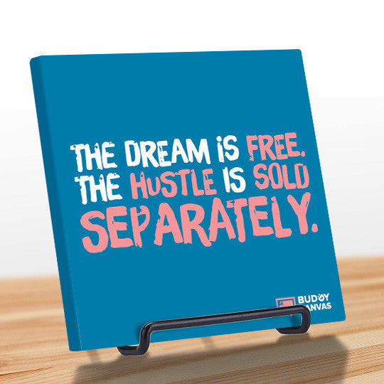 The Hustle Is Sold Seperately Quote - BuddyCanvas  Blue - 3