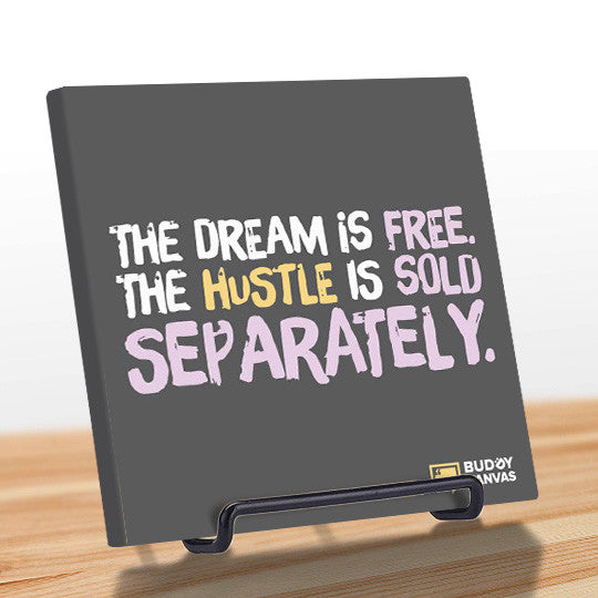 The Hustle Is Sold Seperately Quote - BuddyCanvas  Grey - 6