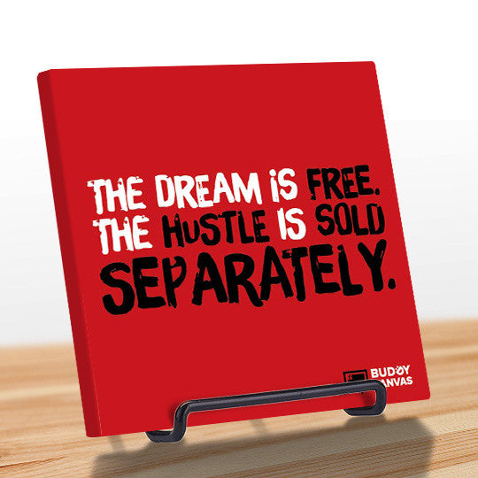 The Hustle Is Sold Seperately Quote - BuddyCanvas  Red - 5
