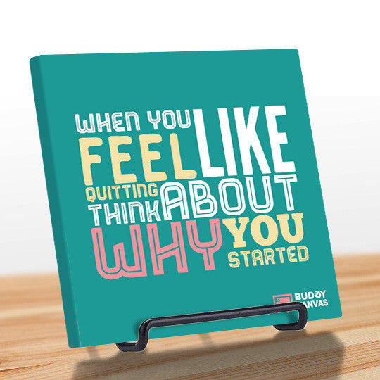 Remember Why You Started Quote - BuddyCanvas  Aqua - 8