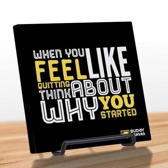 Remember Why You Started Quote - BuddyCanvas  Black - 9
