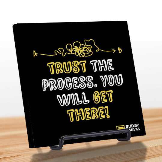 Trust The Process Quote - BuddyCanvas  Black - 4