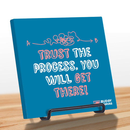Trust The Process Quote - BuddyCanvas  Blue - 2