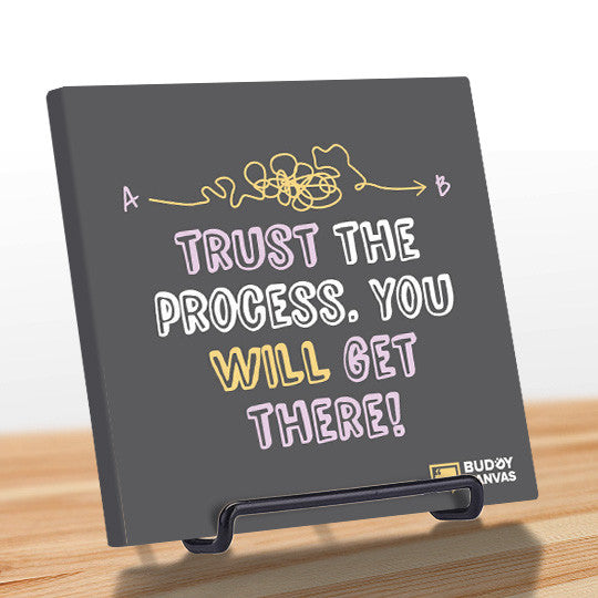 Trust The Process Quote - BuddyCanvas  Grey - 11