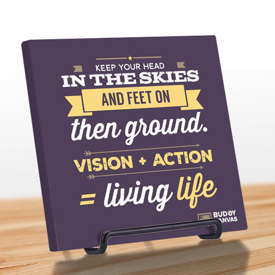 Vision Plus Action Equals Life Quote - BuddyCanvas  Purple - 9