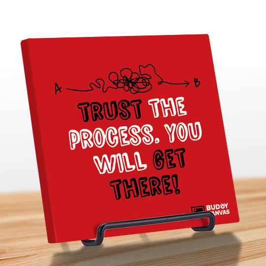 Trust The Process Quote - BuddyCanvas  Red - 7