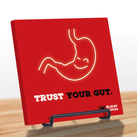 Trust Your Gut Quote - BuddyCanvas  Red - 3