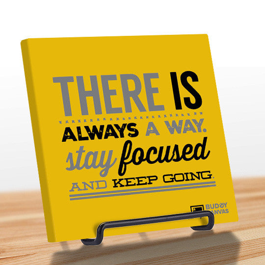 There is Always A Way Quote - BuddyCanvas  Yellow - 6