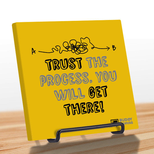 Trust The Process Quote - BuddyCanvas  Yellow - 5