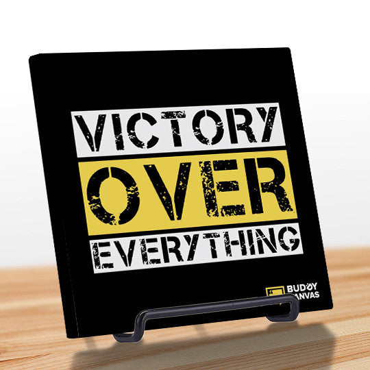 Victory Over Everything Quote - BuddyCanvas  Black - 4